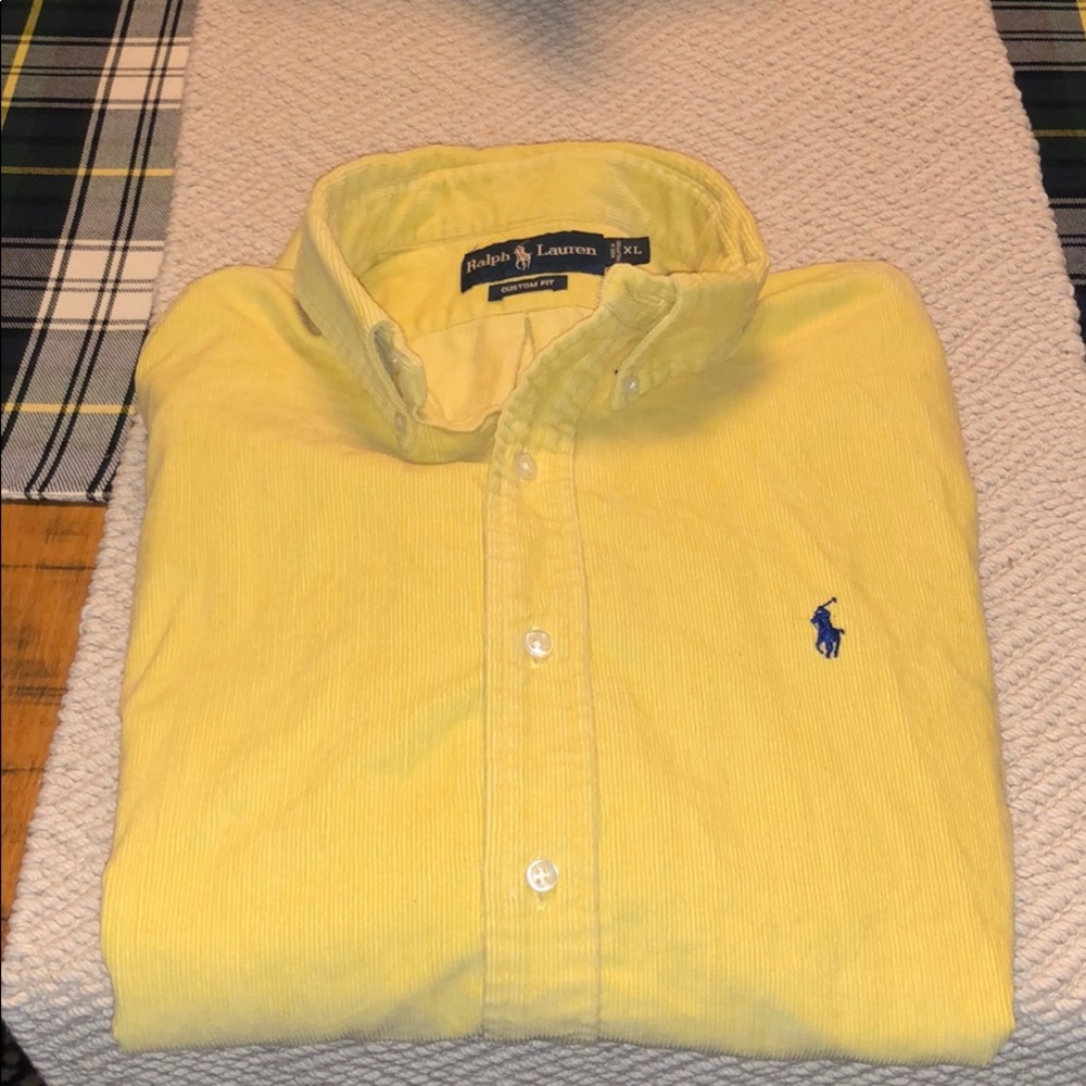 Polo Ralph Lauren Yellow Corduroy shirt